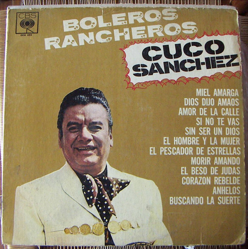 Bolero, Cuco Sanchez, Boleros Rancheros, Lp 12´,