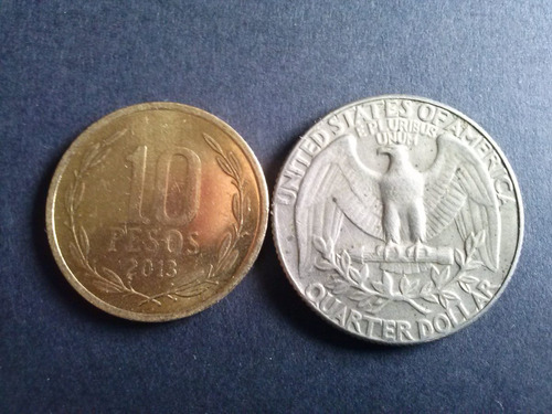 Moneda E E U U Quarter Dollar Níquel 1973 Ceca D (c33)
