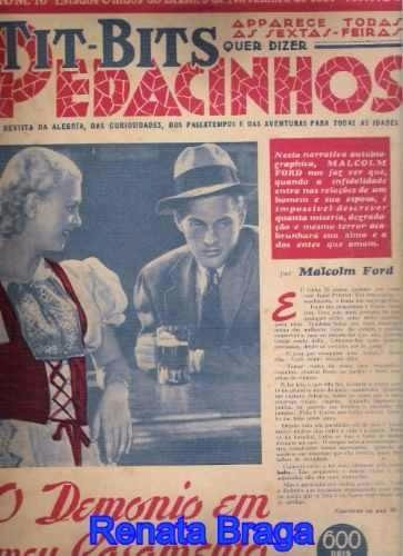 Revista Tit-bits Quer Dizer Pedacinhos Nº 10 Ano 1937