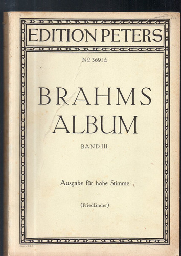 Brahms Album Band Iii Partitura