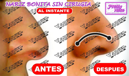 Imagen 3 de 5 de Corrector Nasal Nariz Bonita / Pretty Nouse Pack De 8 Pares