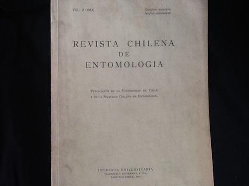 Revista Chilena Entomología - Carlos Stuardo, Oglobin Otros