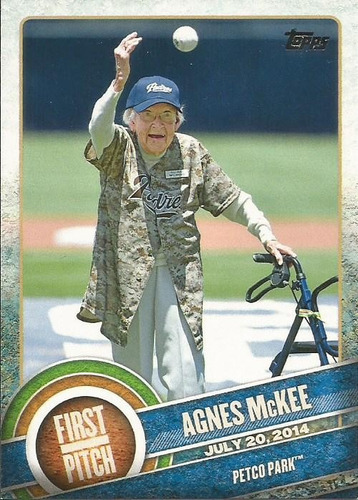 Barajita Agnes Mckee First Pich Topps 2015 #fp-06 Padres