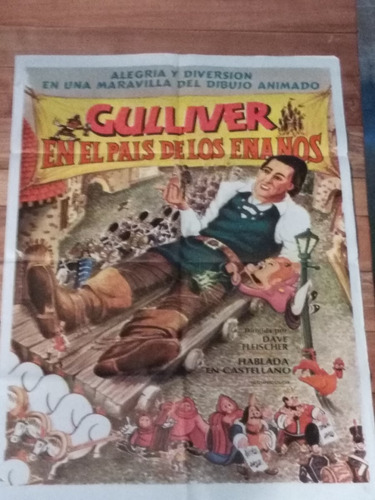 Poster Afiche Cine Gulliver Único 100% Original