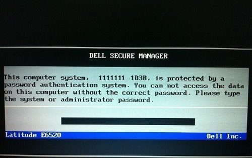 Dell Password Reset E5400 E5410 E5510 E5520 1f5a 3a5b