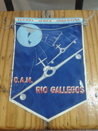 Banderín Fuerza Aerea Argentina D.a.m Rio Gallegos