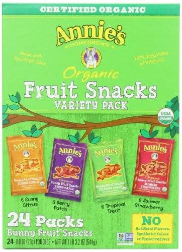 Orgánicos Conejito Snacks De Fruta De Cosecha Propia Paquete