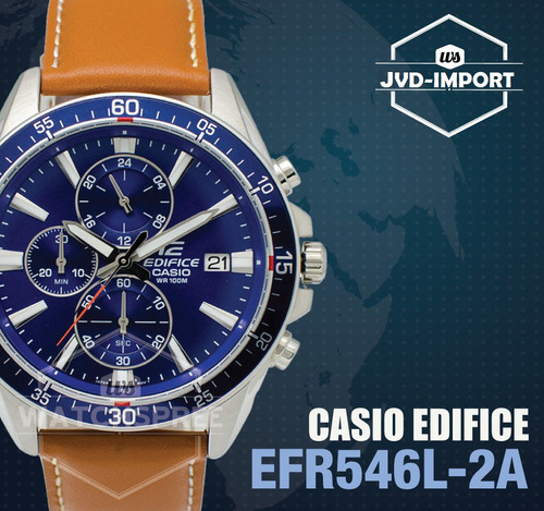 Reloj Casio Edifice  Efr-546l-2av - 100% Nuevo Y Original