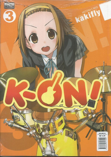 K-on Nº 03 - Editora New Pop - Capa Mole - Bonellihq 3 Cx387 G18