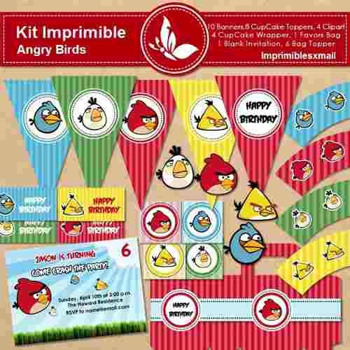 Kit Imprimible De Angry Birds