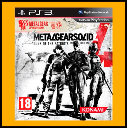 Metal Gear Solid 4 Guns Of The Patriots Ps3 Aceptamos Oxxo