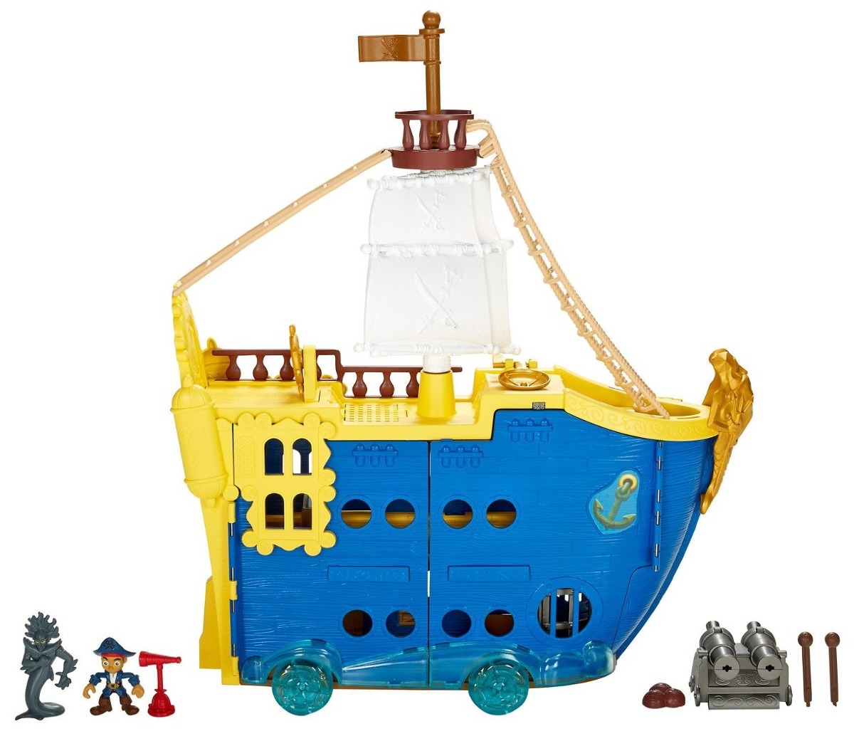 Nuevo!!! Barco Jake Y Los Piratas De Nunca Jamas Colosal Imp Mercado