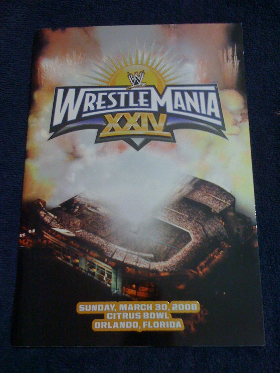Wwe Programa Wrestlemania 24 Tour Book Mercado Libre