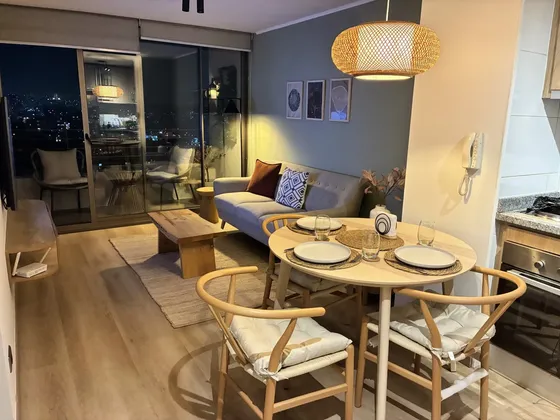 Moderno Y Luminoso Departamento Amoblado En Arriendo