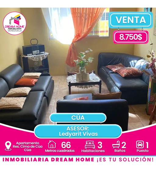 Apartamento En Venta  Res Cima De Cúa  - Cúa 