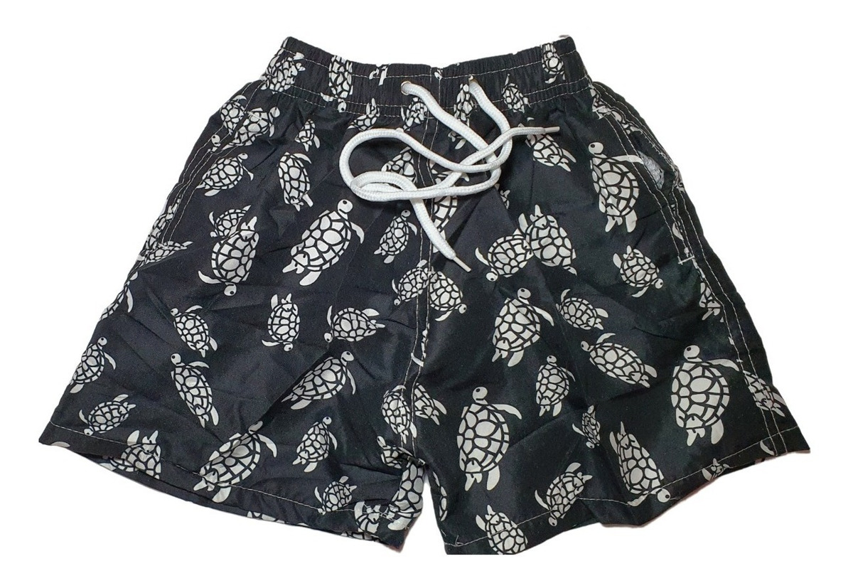 Short de playa para niño con estampado de animales marinos