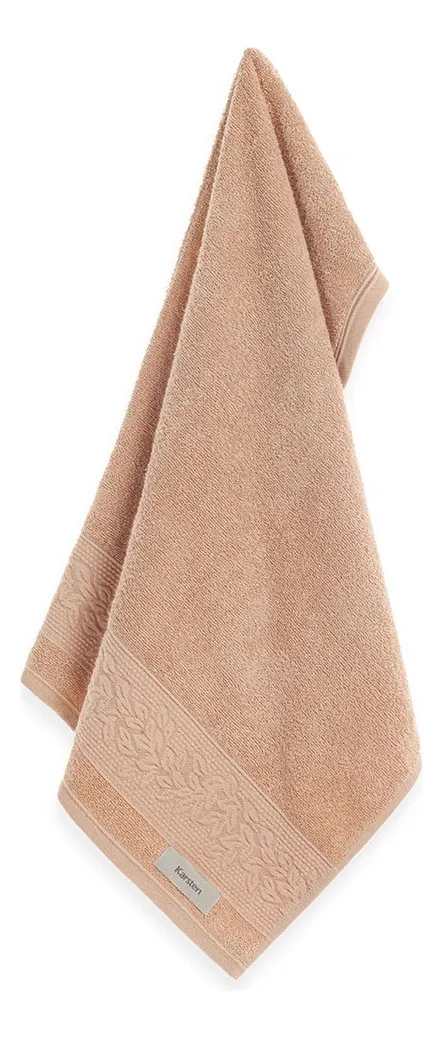 Jogo De Toalhas 4 Peças Fio Cardado 100% Algodão Provence Karsten Branco Argila Provence - Imagem 2