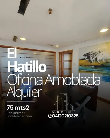 Oficina Amoblada Alquiler Cc Paseo El Hatillo 75 Mts2. Sonmetros2