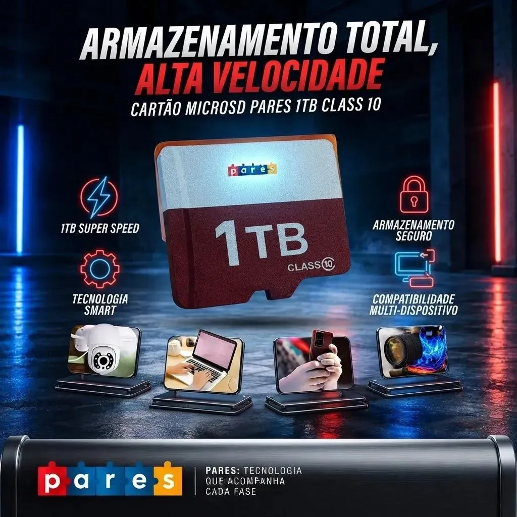Cartão De Memória Para Câmeras Wi-fi 1tb Micro Sd Classe 10 Ultra 100mb/s Cartão Sd