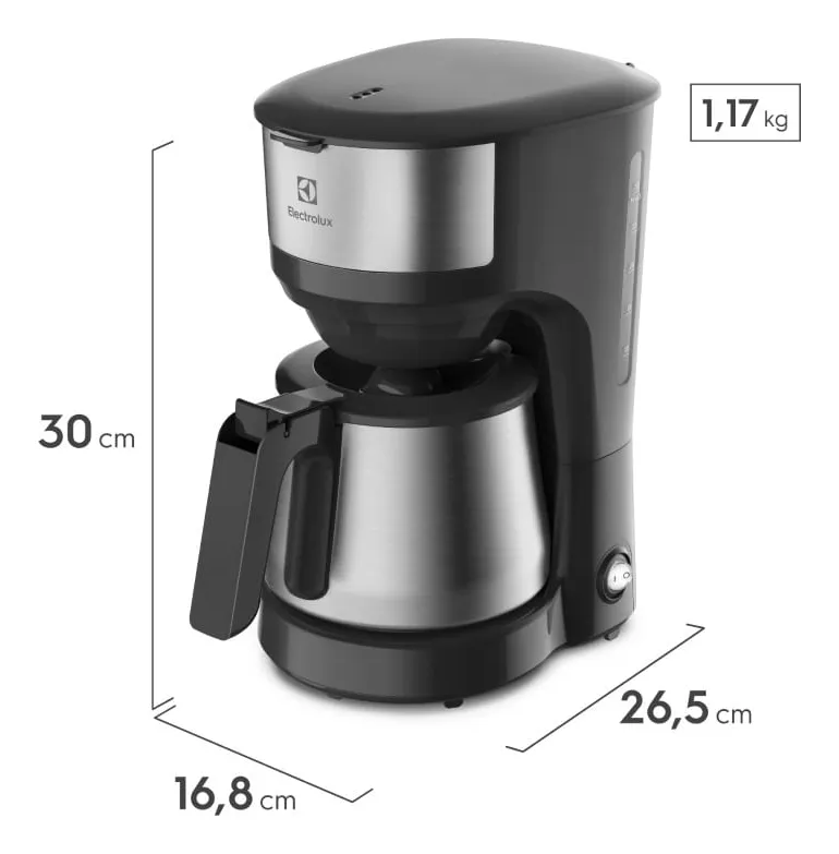 Cafeteira Elétrica Electrolux C/ Jarra Inox 30 Xícaras Ecm22 - Imagem 2