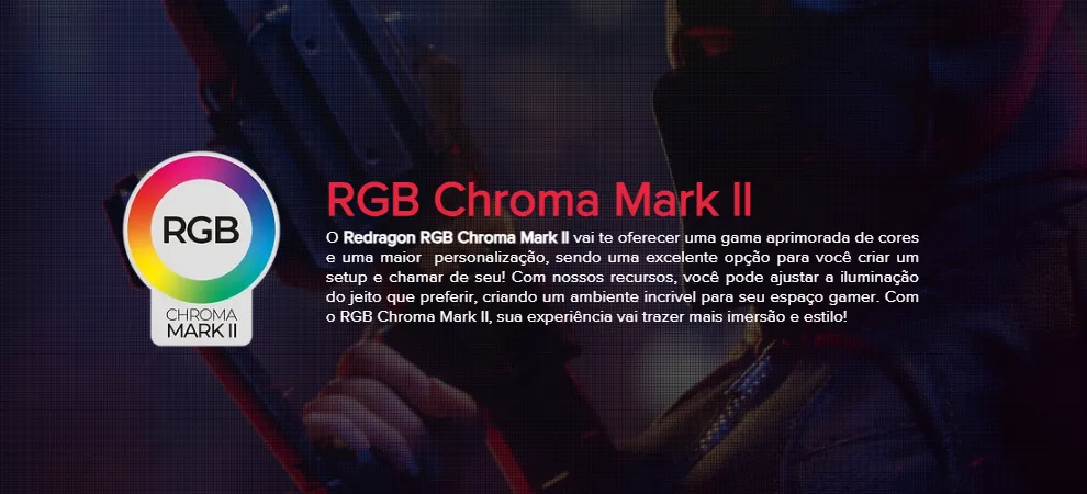 Mouse Gamer Sem Fio Storm Pro Redragon Rgb Chroma Mark Ll - Imagem 2