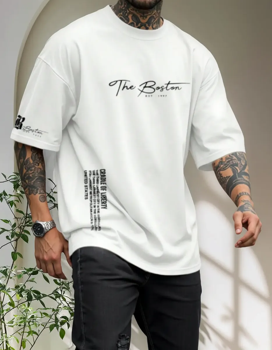 Camisa Oversized The Boston Camiseta Moda Gringa Estilosa