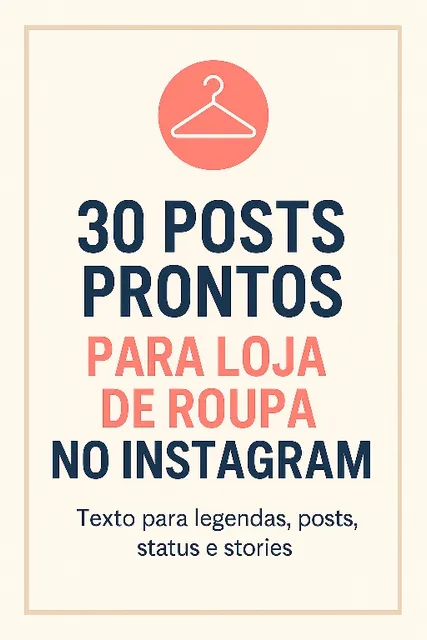  Pdf Com 30 Posts Prontos Para Lojistas De Modas