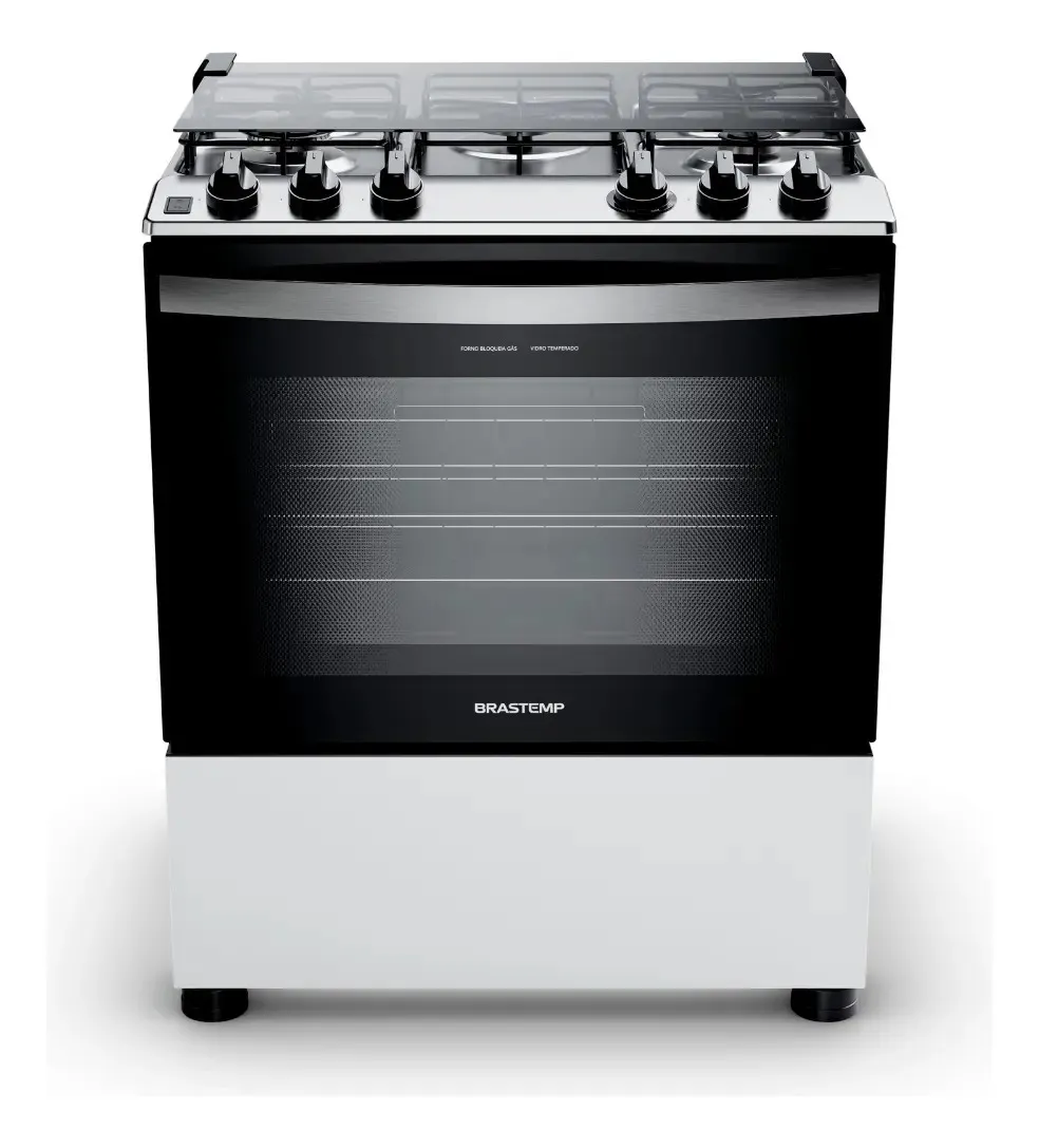 Fogão Brastemp 5 Bocas Mesa Inox - BFS5NDB