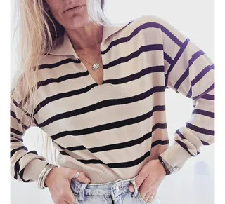Sueter con camisa debajo mujer hotsell