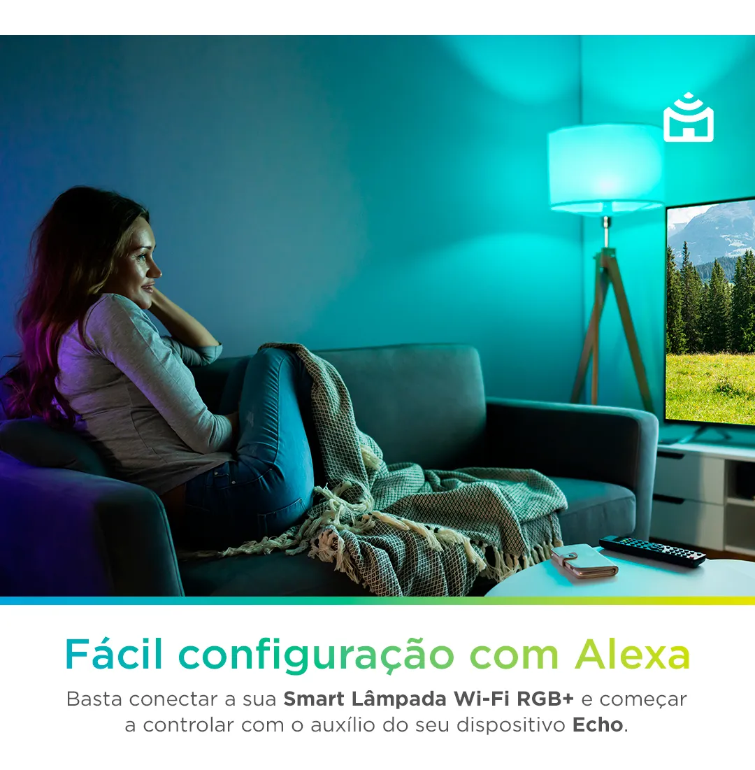 Smart Lâmpada Wi-Fi RGB LED 10W, Cores Mais Vibrantes (até 16 milhões de combinações), Branco Quente e Frio, 1100 Lúmens, Bivolt, Positivo Casa Inteligente, Compatível c/Alexa e Google Assistente - Imagem 2