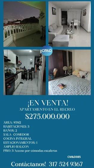 En Venta Apartamento En El Recreo