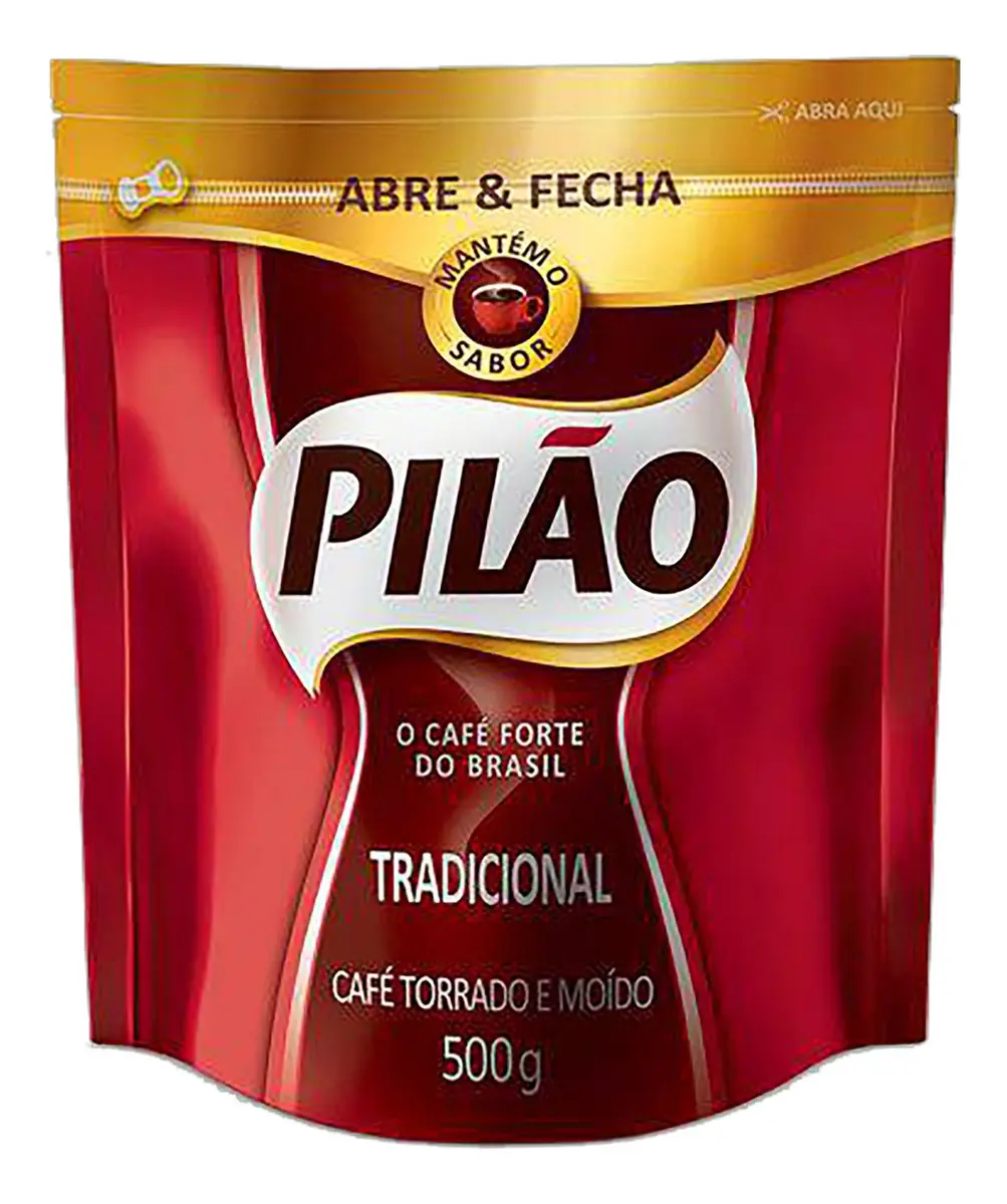 Café Torrado e Moído Tradicional Pilão Pouch 500g
