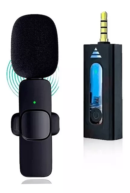 Mini micrófono portátil clip en solapa Lavalier condensador micrófono con  cable micrófono para teléfono móvil, cámara, computadora portátil (negro)