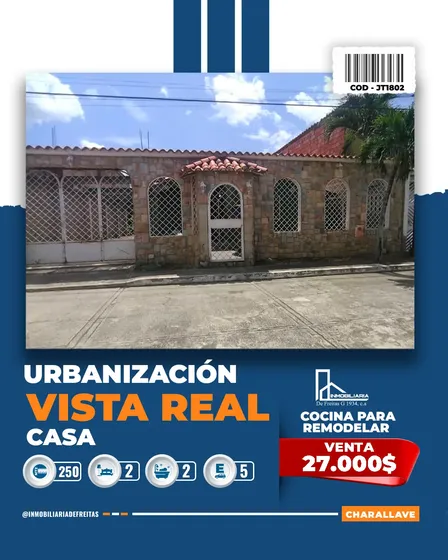 Casa En Venta En Vista Real. Charallave