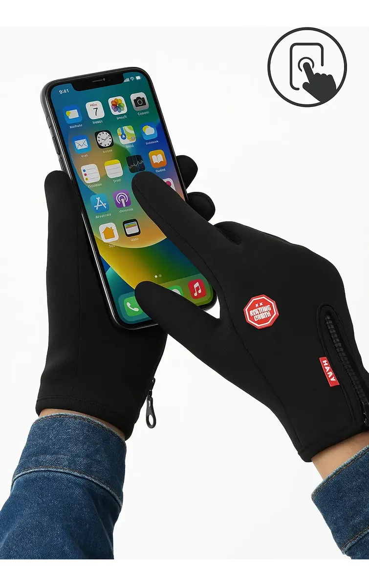 Luva Motoqueiro Moto Térmica Impermeável Touch Inverno Frio — foto 5