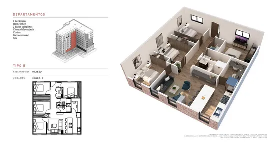 Preventa Departamentos Distrito Tec  Monterrey Nl