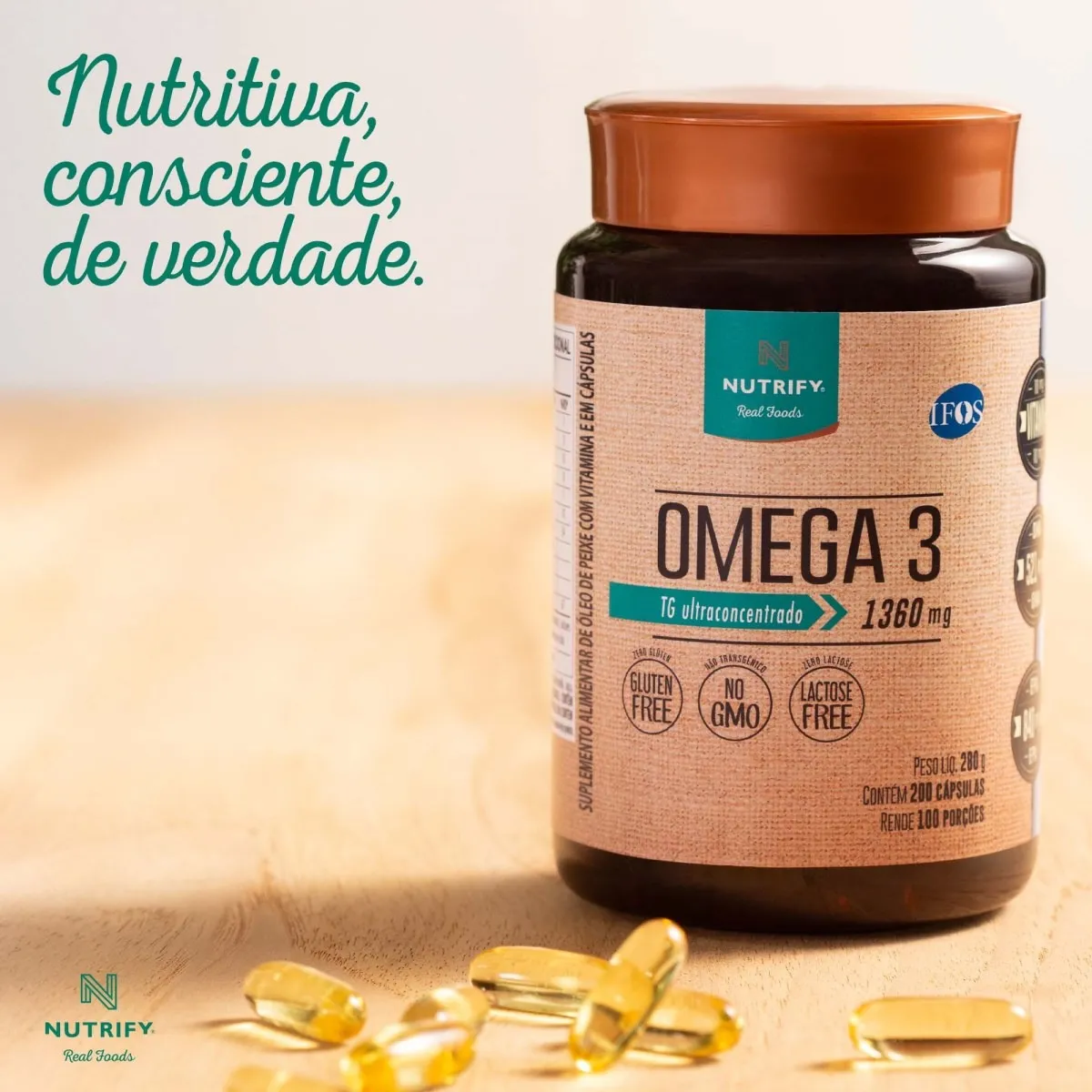 Ômega 3 Nutrify 200 Capsulas