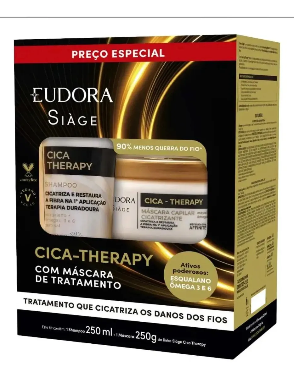 Kit Eudora Siage Cica-Therapy Shampoo 250ml + Máscara 250g — foto 5