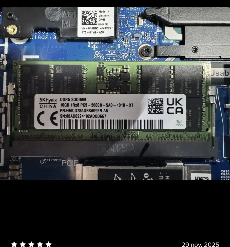 Memória Notebook 16gb Sk Hynix Ddr5 5600mhz Hmcg78agbsa092n