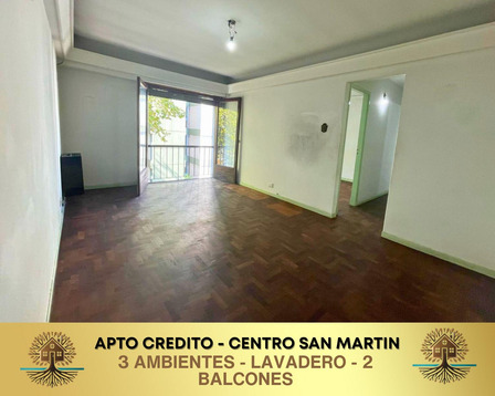 Departamento San Martin Centro 3 Amb.con Balcón Apto Crédito Departamento San Martin Centro 3 Amb.con Balcón Apto Crédito