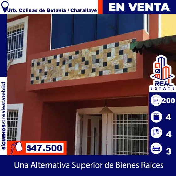 Twon House  En Venta  Urb. Colinas De Betania/ Charallave.