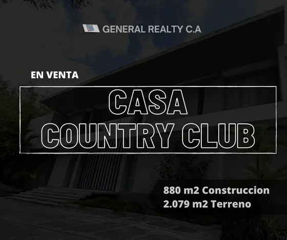 Casa Country Club En Venta Y Alquiler 880 M2