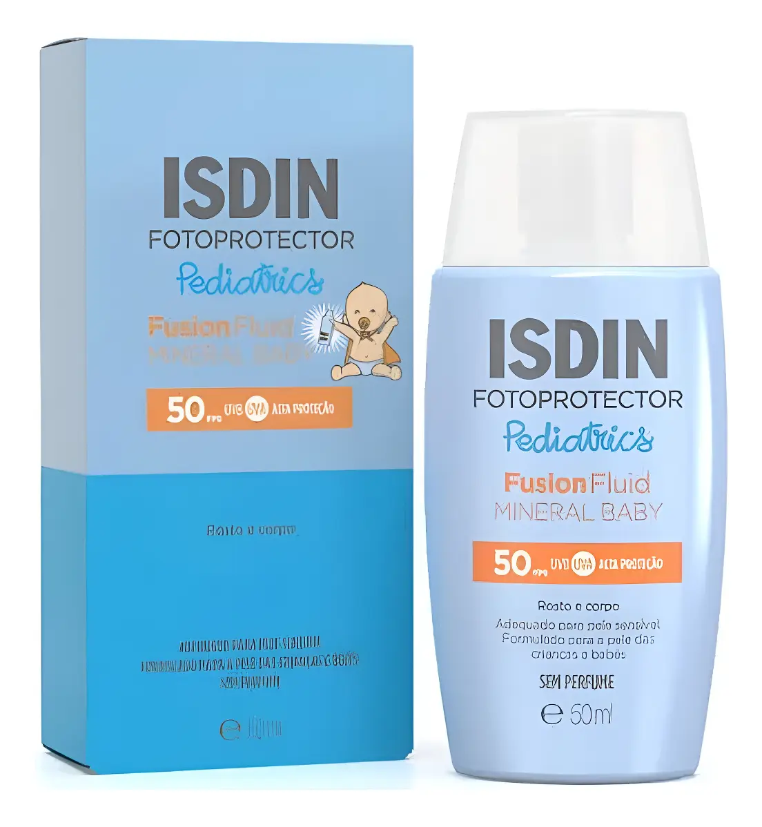 Protetor solar infantil Isdin Pediatrics Rosto E Corpo FPS 50 50ml
