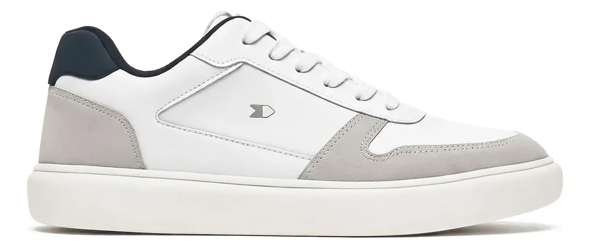 Tênis Sapatenis Masculino Sandrini Evoke Lite Branco Couro