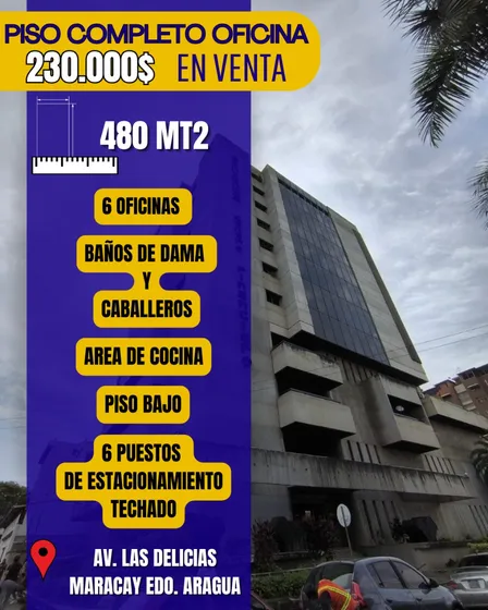 Se Vende Oficina Las Delicias Maracay 
