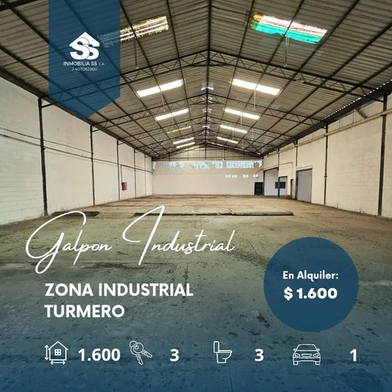 Galpon Industrial En Alquiler - Zona Industrial De Turmero
