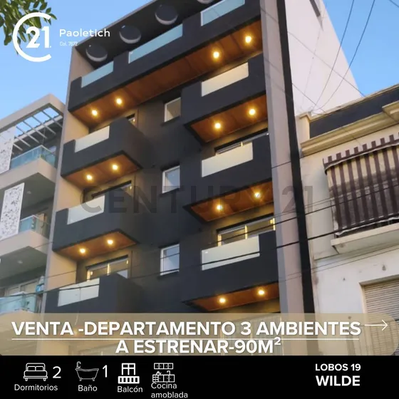 Venta Departamento 3 Ambientes Wilde A Estrenar