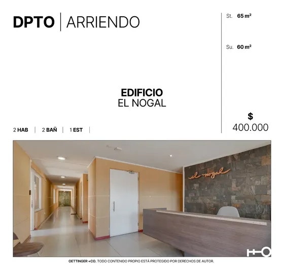 Departamento En Arriendo - Edificio El Nogal