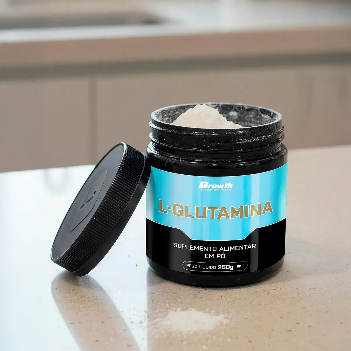 L-Glutamina 250g Growth Supplements - Sem Sabor em Pó