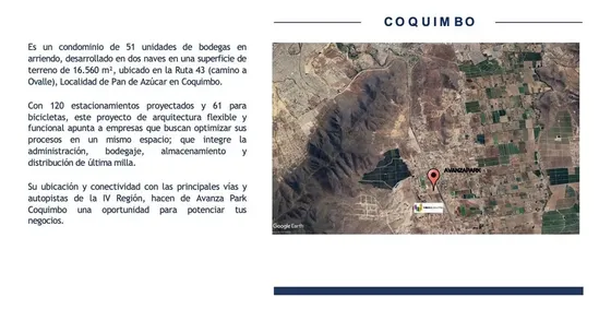 Bodega De 150 M2 En Arriendo En Coquimbo